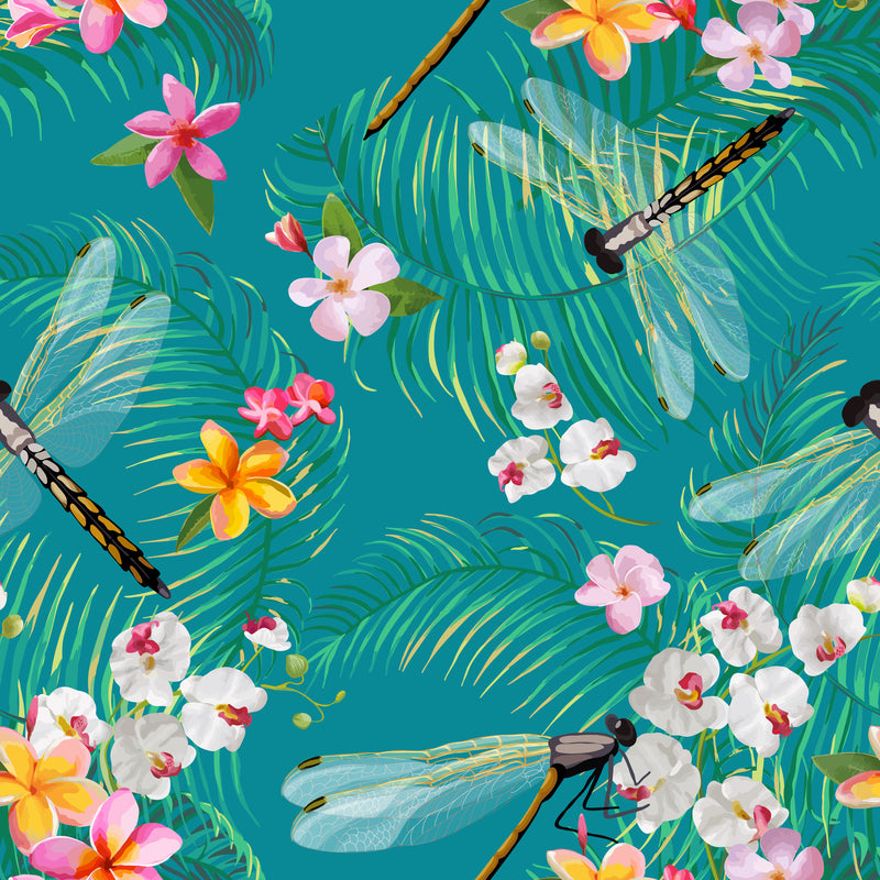 Standard Size Single Shower Panel with Dragon Flies