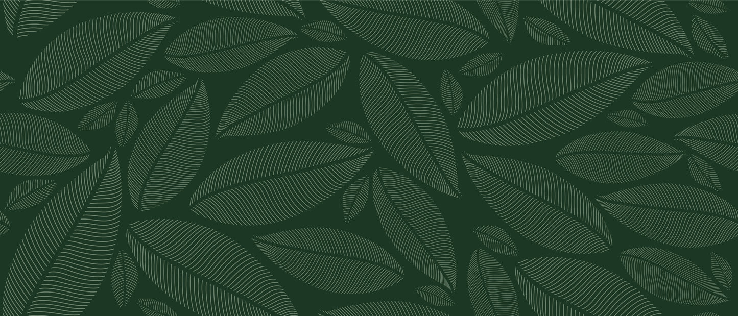 Shower Panel with large dark leaves