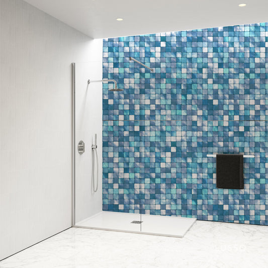 Shower Panel small mosaic tiles