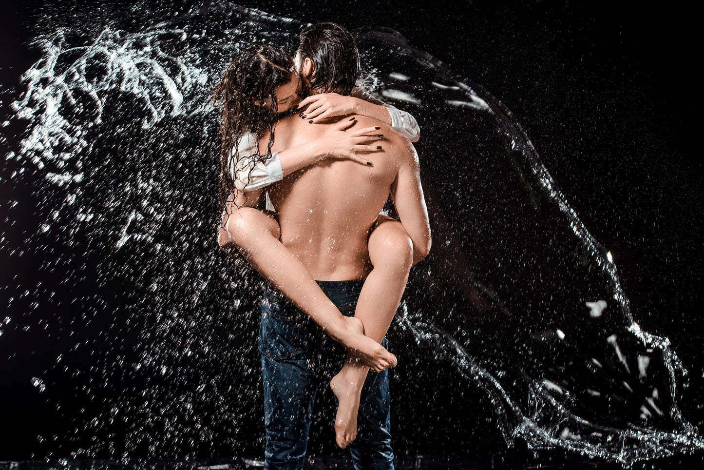 Shower Panel with couple in shower