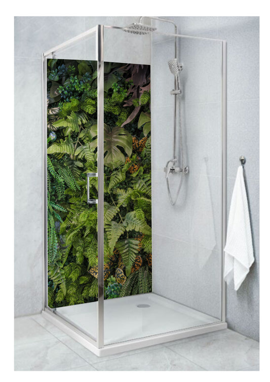 Standard Size Single Shower Panel with Light Colour Rainforest