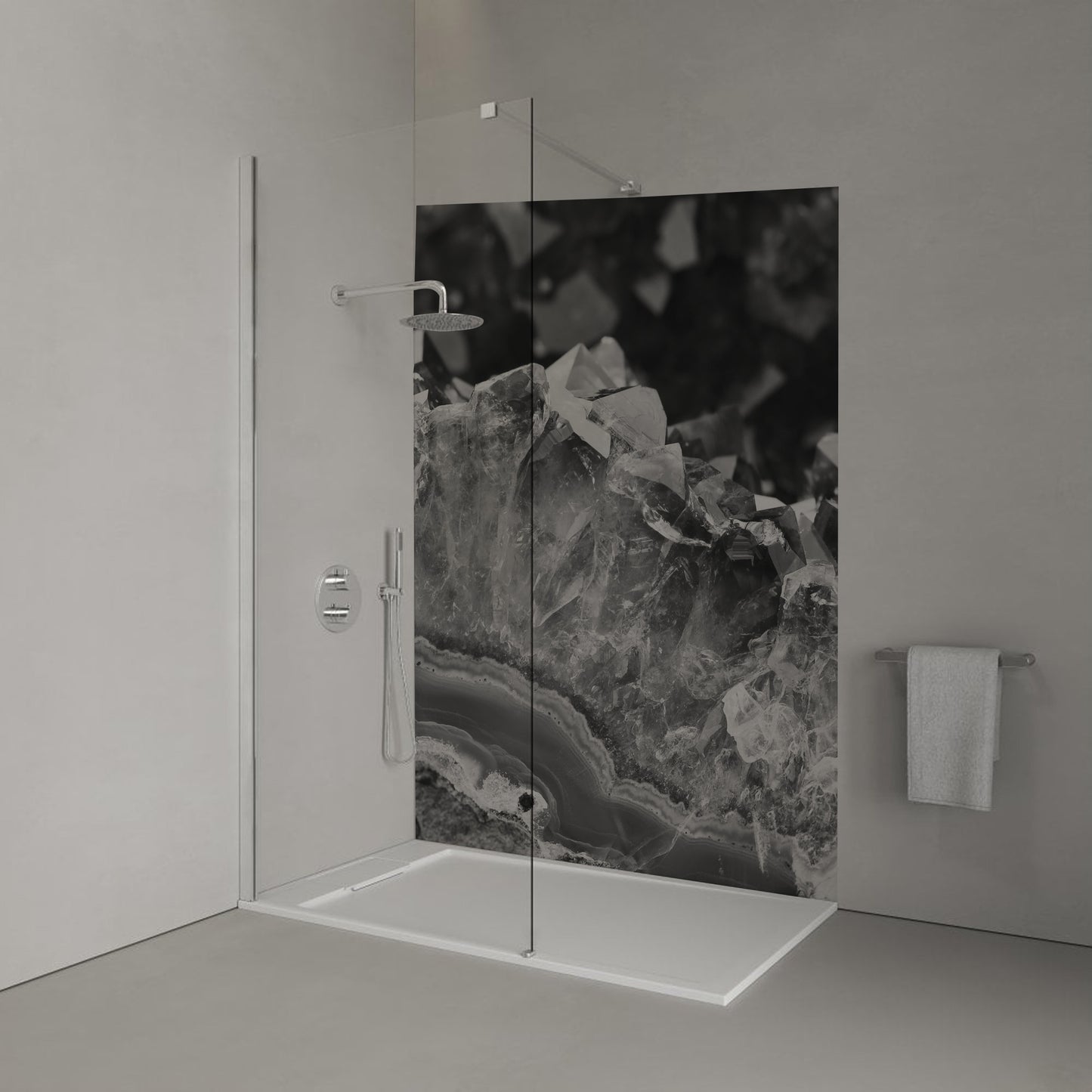 Monochrome Amethyst 2 Shower Panel