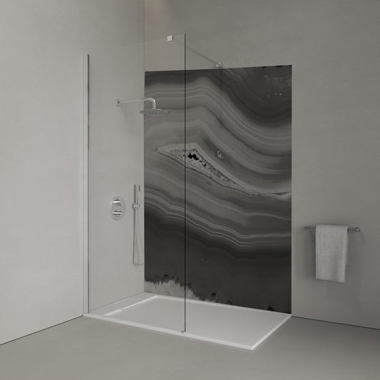 Monochrome Amethyst Shower Panel