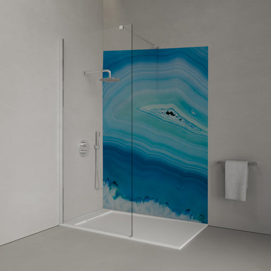 Blue Amethyst Shower Panel