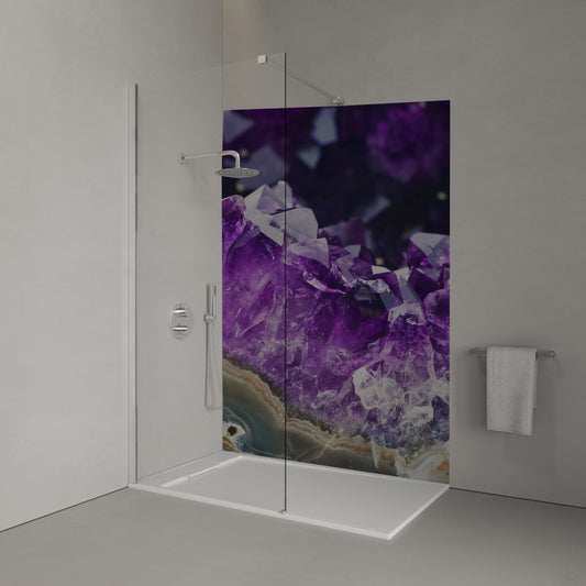 Purple Amethyst Shower Panel