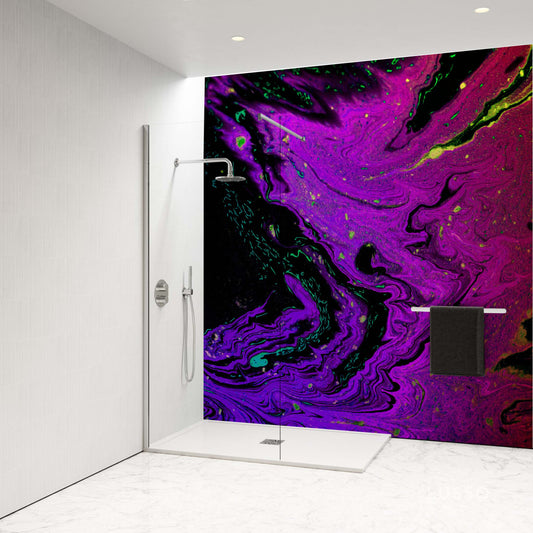 Shower Panel with ink diffusion style effect