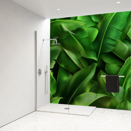 Shower Panel with Large banana leaves