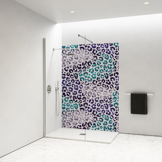 Standard Size Single Shower Panel with Feather Print