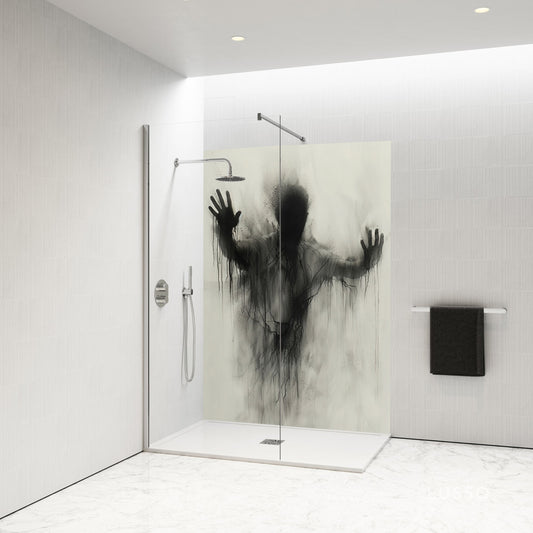 Standard Size Single Shower Panel with Silhouette
