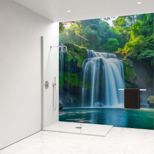 Shower Panel with Waterfall